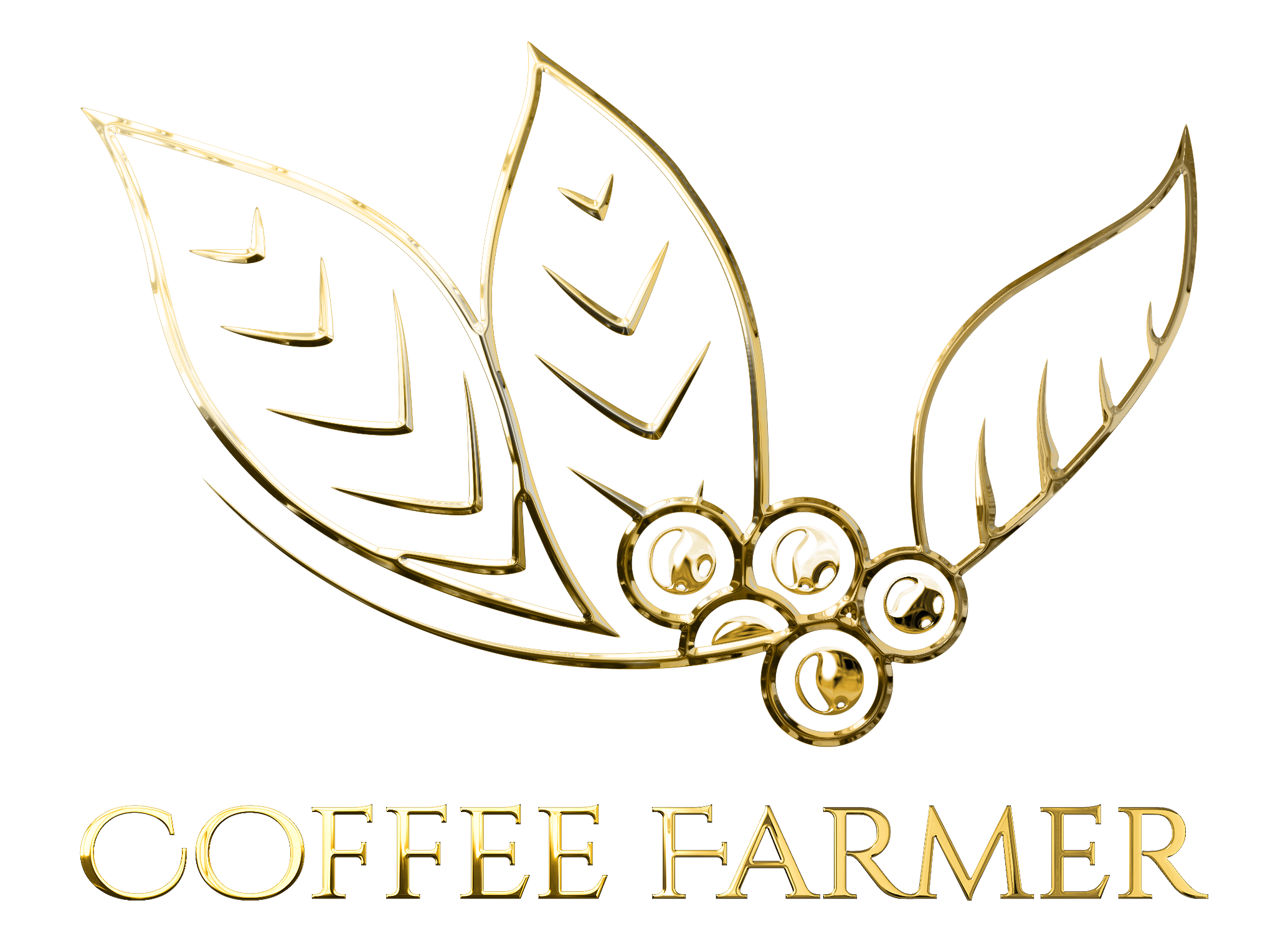 logo COFFEE FARMER GOLD metal transparente(3)